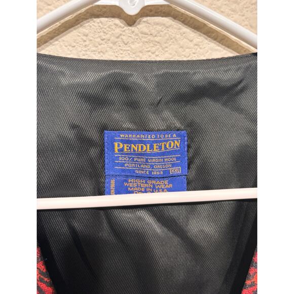Pendleton Vest Aztec Navajo Pattern XXL Wool - Picture 3 of 6